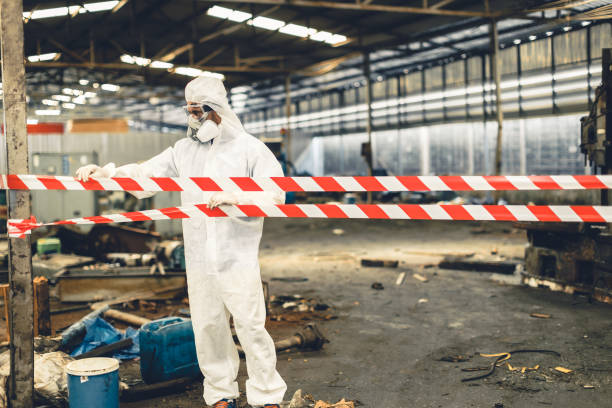 Professional Trauma Scene Cleanup technician working in Hughesville, MD